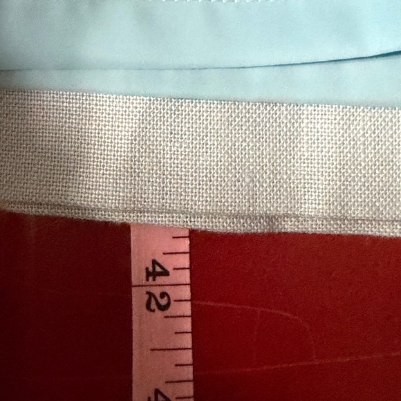 Talbots Irish Linen Sheath Dress Blue Womens Size 10 Classic Quiet Luxury - Picture 11 of 12